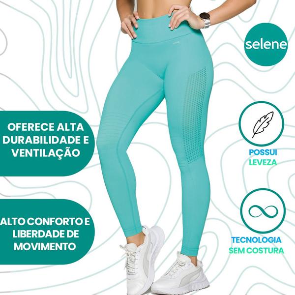 Imagem de Calça Legging Leg Fitness Selene Feminina Sem Costura Para Treino Corrida Academia