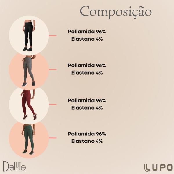 Imagem de Calça Legging Max Lupo Sport Tecnologia Sem Costura Seamless Dry para Treino de Alto Rendimento