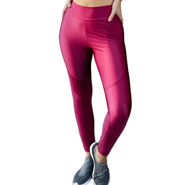 Imagem de Calça Legging Moda Fitness Cintura Alta Academia Corrida 