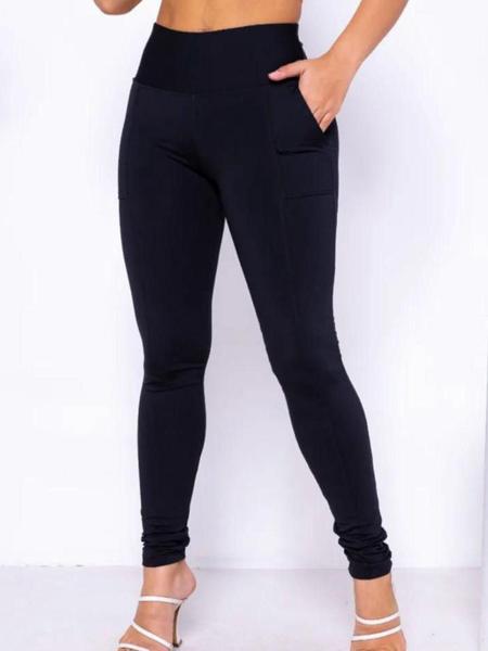 Imagem de Calça Legging Montaria Forrada Térmica Com Bolsos Leg Inverno