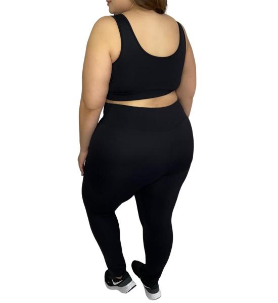 Imagem de Calça Legging Plus Size Básica Poliamida Zero Transparência