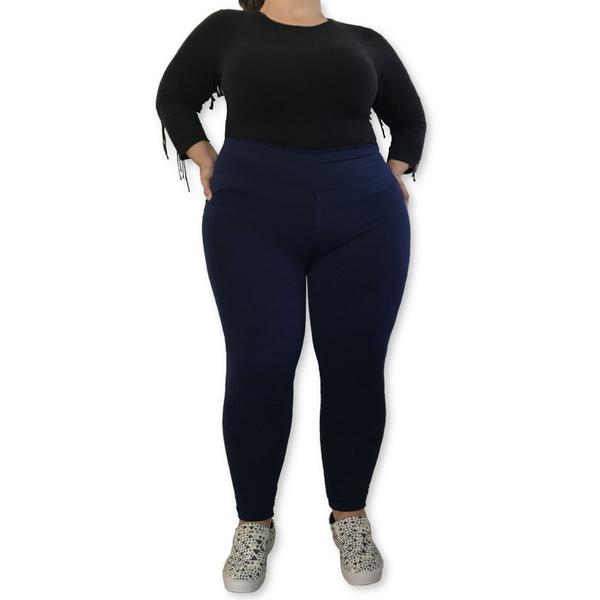 Imagem de Calça Legging Plus Size Heide Ribeiro Flanelada Térmica