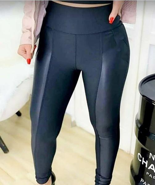 Imagem de Calça Legging Plus Size Montaria Detalhes Cirre Flanelada 2995-1