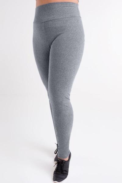 Imagem de Calça Legging Plus Size Suplex Basica Cinza G1/G2/G3