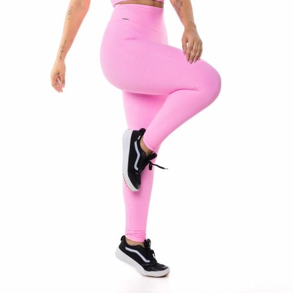 Imagem de Calça Legging Poliamida com textura em relevo cintura alta