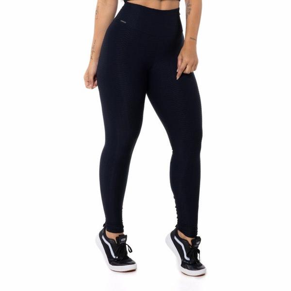 Imagem de Calça Legging Poliamida com textura relevo cintura alta