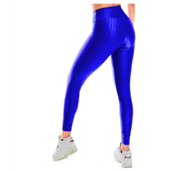 Imagem de Calça Legging Poliamida, Ótimo Para Academia/ Cintura Alta - Tecido Brilhoso 3D