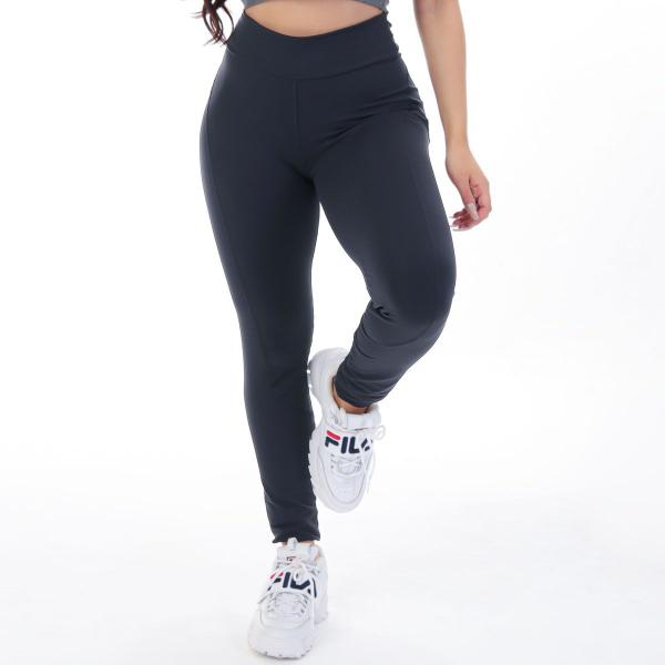 Calça Legging Preta de Poliamida Valoriza Bumbum com Bolsos - Fitmoda Imagem de Calça Legging Preta de Poliamida Valoriza Bumbum com Bolsos