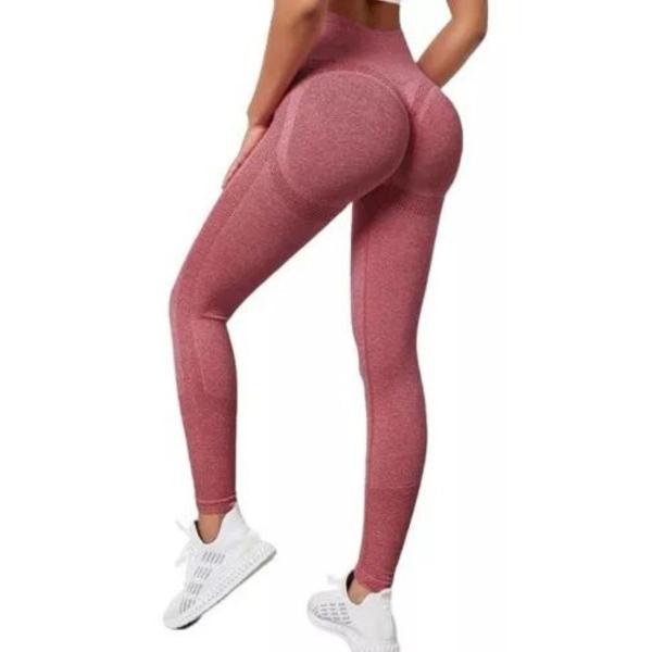 Imagem de Calça Legging Push Up Sem Costura Academia Levanta Bumbum