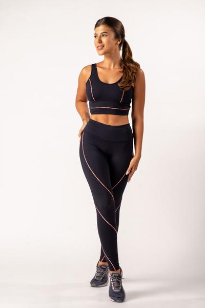 Calça Legging Sacarias preto - Apneia Imagem de Calça Legging Sacarias preto