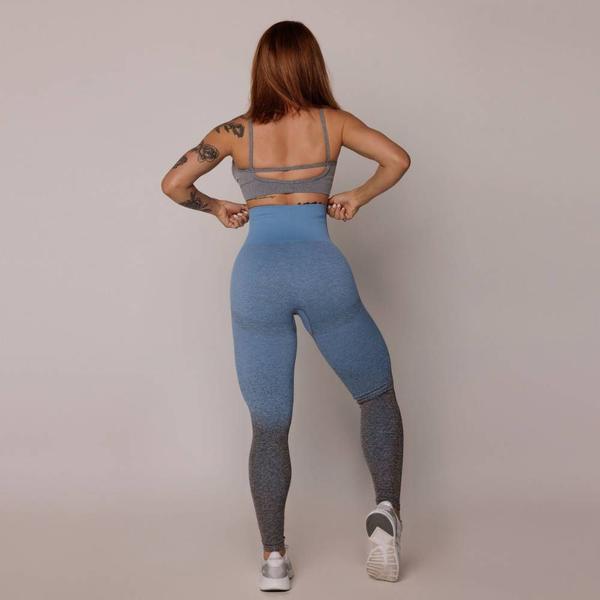 Imagem de Calca Legging Seamless Gravidade Zero EmanaDegradeAzulMoving