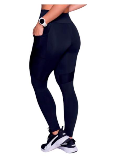 Imagem de Calça Legging Selene 24631.001 Feminina Fitness Bolsos Microfibra T. P/GG