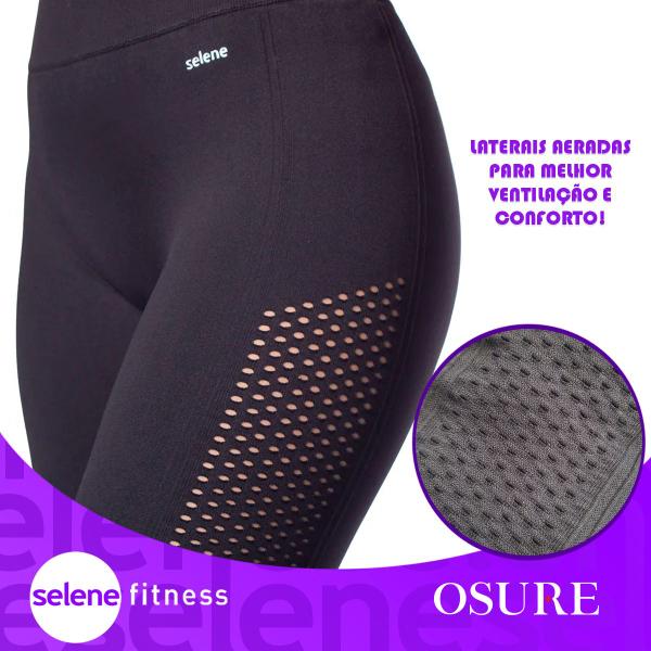 Imagem de Calça Legging Selene Fitness Microfibra Academia Sem Costura Esportiva Sem Transparência Sport Corrida Pilates 20960