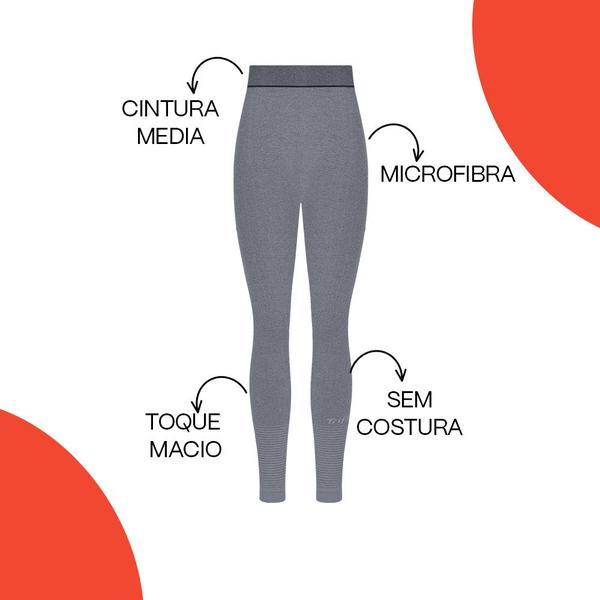 Imagem de Calça Legging Sem Costura De Microfibra Feminina Versátil Trifil Para Academia Esportiva