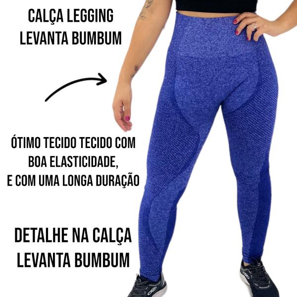 Imagem de Calça Legging Sem Costura Levanta Bumbum Modeladora Academia