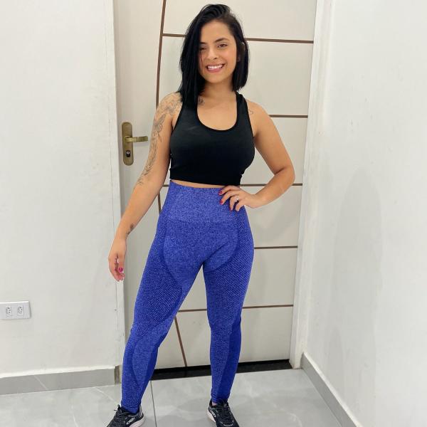 Imagem de Calça Legging Sem Costura Levanta Bumbum Modeladora Academia