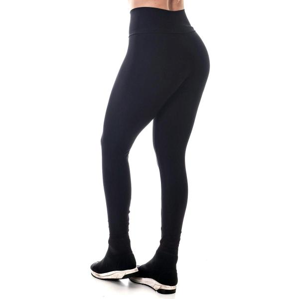 Imagem de Calça Legging Suplex Básica Adora! Modas Liso Preto Cintura Alta