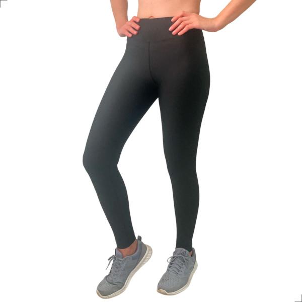 Imagem de Calça Legging Suplex Elegante Cós Alto Modelador Lisa Sport Confortável Leve Academia Treino Zero Transparência Pilates