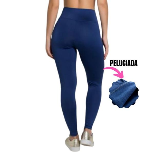 Imagem de Calça Legging Térmica Flanelada Suplex Peluciado - AZUL MARINHO