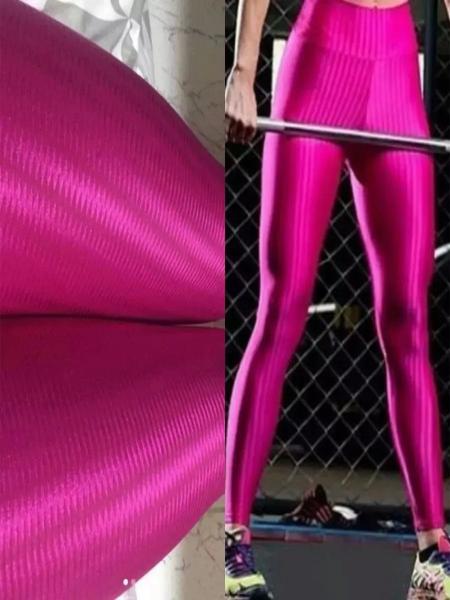 Imagem de Calça Legging Wolfox Fitness 3D Poliamida Academia Cintura Alta Grossa Pronta Entrega