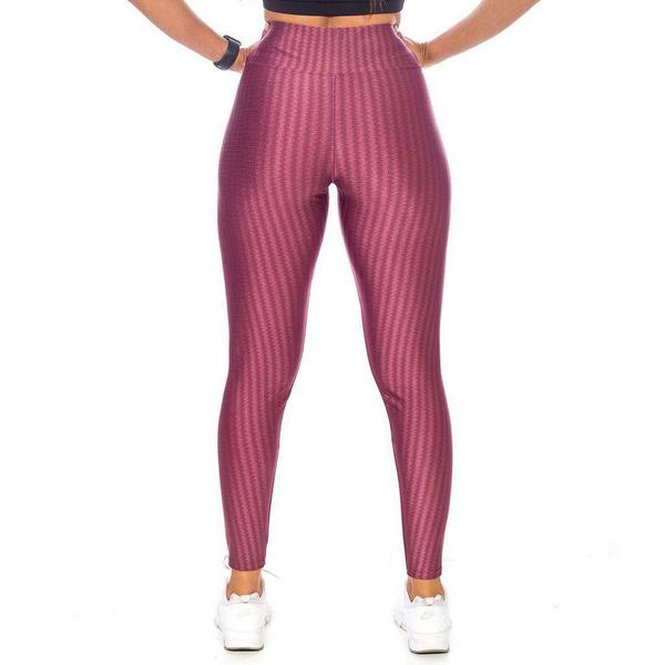 Imagem de Calça Legging Wolfox Fitness 3D Poliamida Academia Cintura Alta Grossa Pronta Entrega