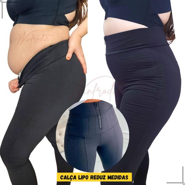 Imagem de Calça Lipo Com Cinta Modeladora Reduz Medidas Legging