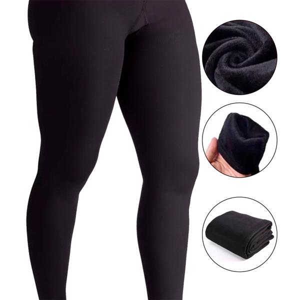 Imagem de Calça Masculina Legging Térmica Aquecida Forrada Para Motoqueiros