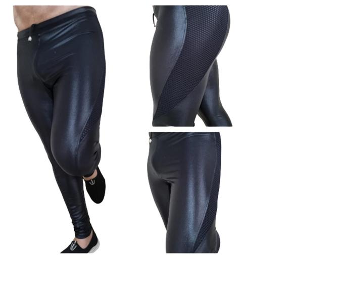 Imagem de Calça meggings legging masculina com telinha  modelo Novo