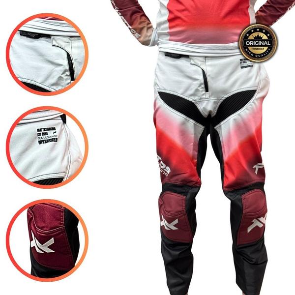 Imagem de Calça motocross mattos rancing creation trilha red original