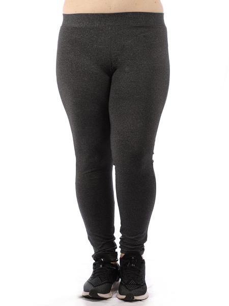 Imagem de Calça Plus Size Feminina Legging Fitness Grossa Mescla Preto