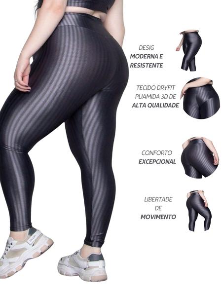 Imagem de Calça Poliamida 3D Plus Size Cós Alto  Conforto e Resistencia no Dia a Dia