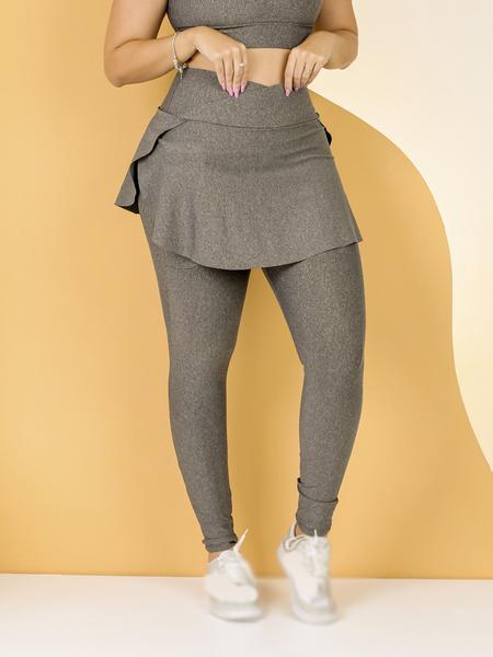 Calça Legging Com Saia Fitness Short Saia Legging Legging Look