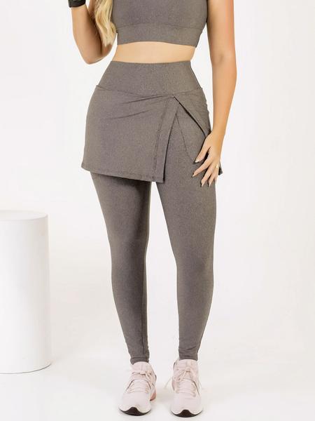 Imagem de Calça Saia Legging Feminina Moda Evangélica Fitness Com Bolso Lateral The Start