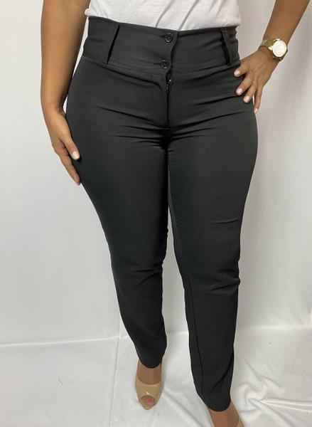 Calça Social Feminina Cintura Media Uniforme Para Trabalho
