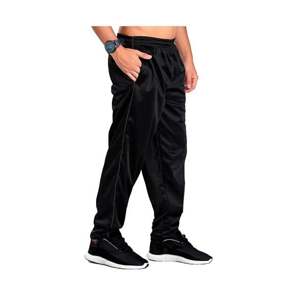 Calça Tactel Masculina Forrada Bolsos Calça Esportiva