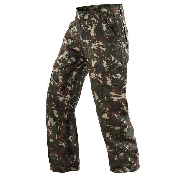 Imagem de Calça Tática Cargo Exército 6 Bolsos Rip Stop Fox Boy Camuflada