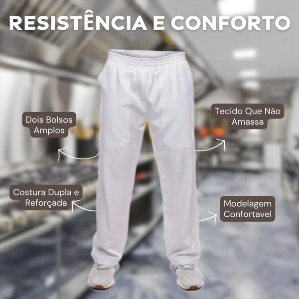 Imagem de Calça Uniforme Leve Para Trabalho Pesado Pedreiro Mecânico GG