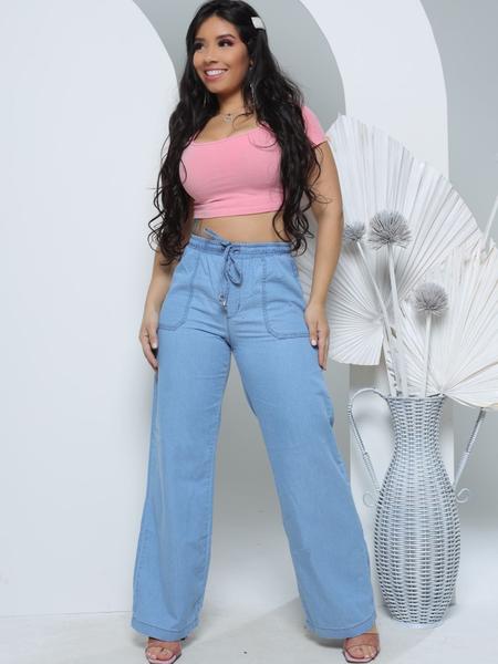 Calças Largas Calca Que Esta Na Moda Calça Wide Leg Feminina Larga