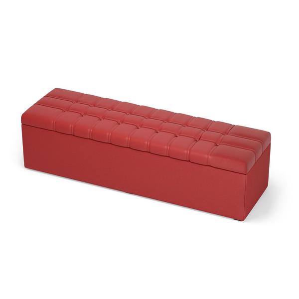 Imagem de Calçadeira Alpha 195 King A-020 Couro Artificial Vermelho Aradecor