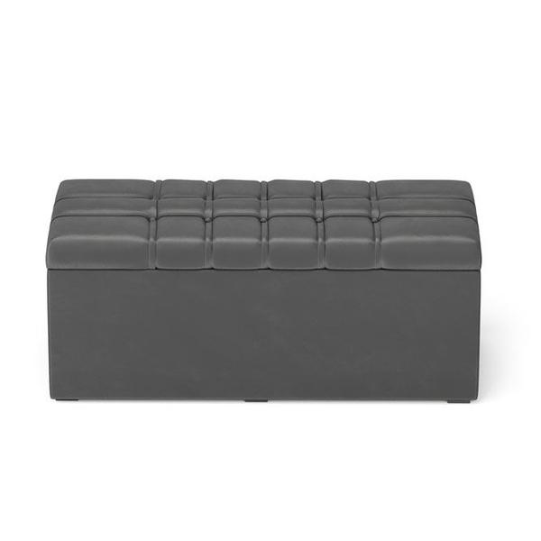 Imagem de Calçadeira Alpha Estofada 90 para Cama Box de Solteiro N-022 Veludo Aradecor