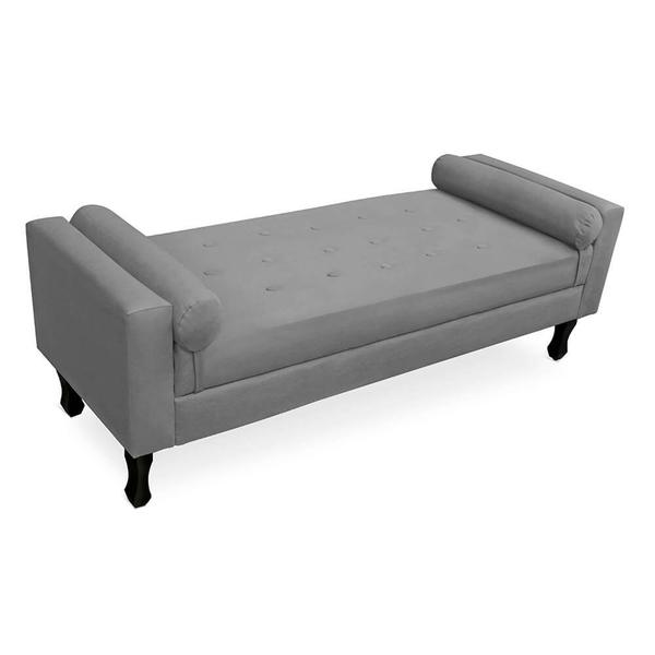 Imagem de Calçadeira Baú Felix Queen Size 160cm Suede - Ecotec Decor