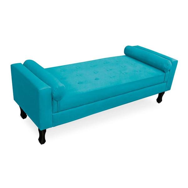 Imagem de Calçadeira Baú Felix Queen Size 160cm Suede - Ecotec Decor