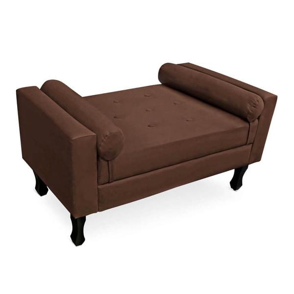 Imagem de Calçadeira Baú Felix Solteiro 90cm Suede - Ecotec Decor