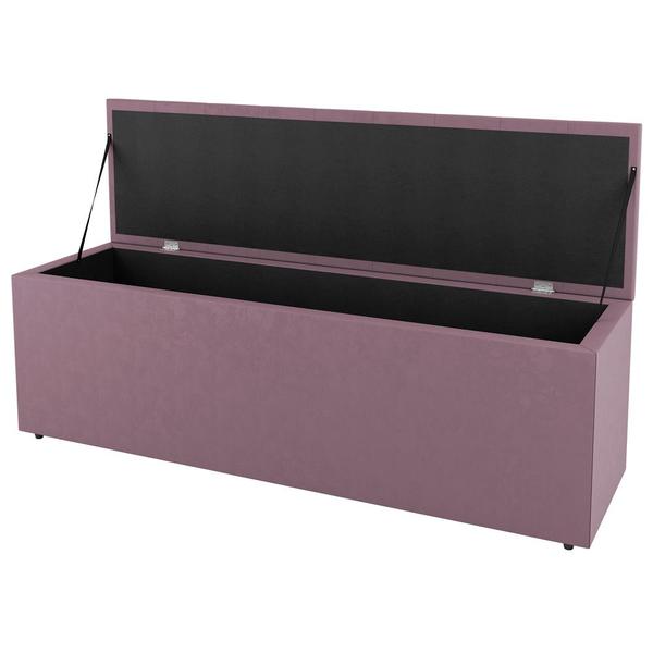 Imagem de Calçadeira Baú King Size Grace 190cm Suede Rosé - Desk Design