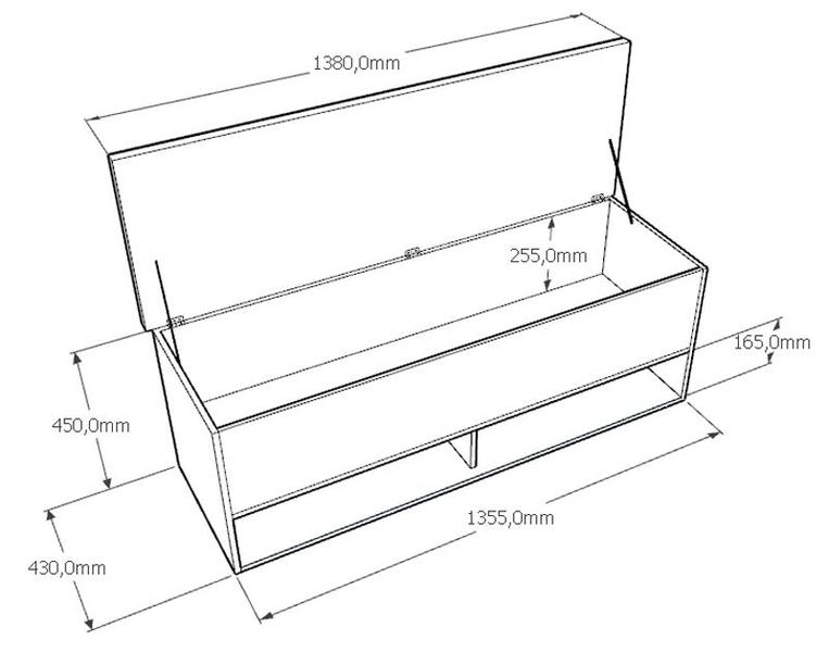 Imagem de Calçadeira Bau Marry com Sapateira para cama Box de Casal Branco Suede Marrom