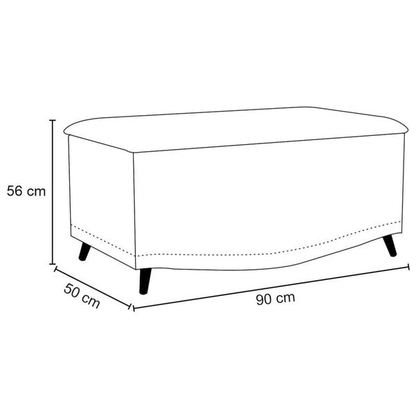 Imagem de Calçadeira Baú Solteiro 90cm Imperial J02 Veludo Chocolate - Mpozenato