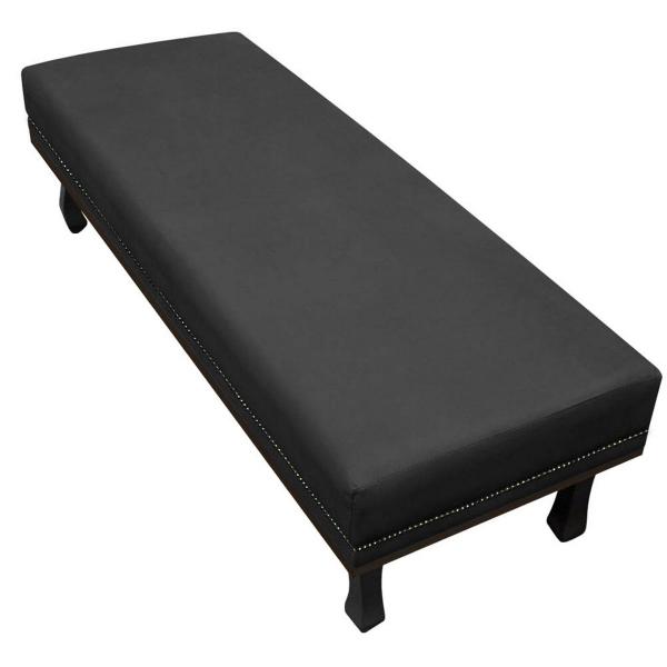 Imagem de Calçadeira Casal Orlando P02 140 cm para cama Box Suede - Amarena Móveis