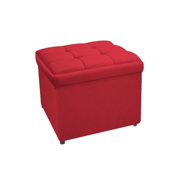 Imagem de Calçadeira Copenhague 100 cm Solteiro Suede Vermelho AM Decor