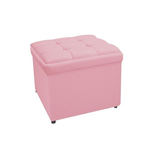 Imagem de Calçadeira Copenhague 90 cm Solteiro Suede Rosa Bebê AM Decor