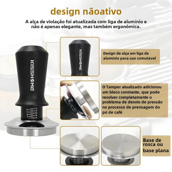 Imagem de Calcadeira de Café 51mm/53mm/58mm para Máquina de Espresso Breville - Pressão Constante